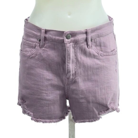 PISTOLA Women's Shorts Lavender Denim Mid-Rise 5 Pocket Stretch Size 30 - Picture 1 of 10